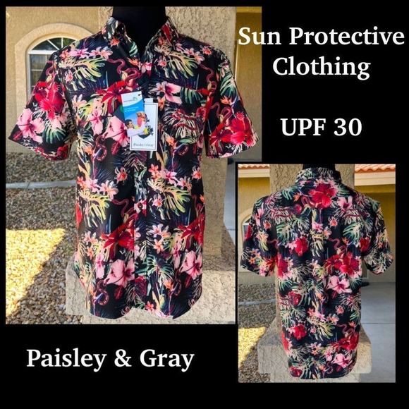 PAISLEY & GRAY UPF 30 Protection Quick Dry Shirt Size L BNWT
